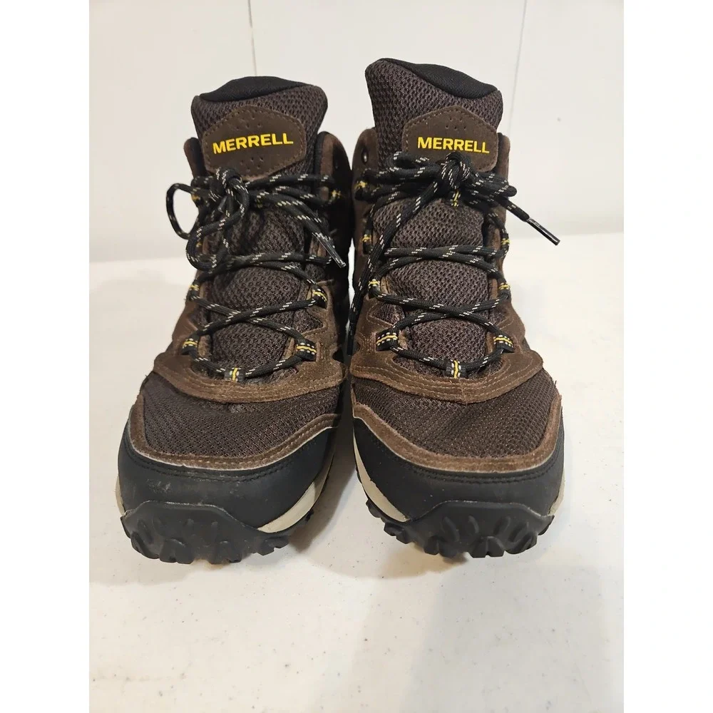 Merrell West Rim Mid Sport Brown Thermo Waterproof Trail Shoe Mens 9 Hiking Boot